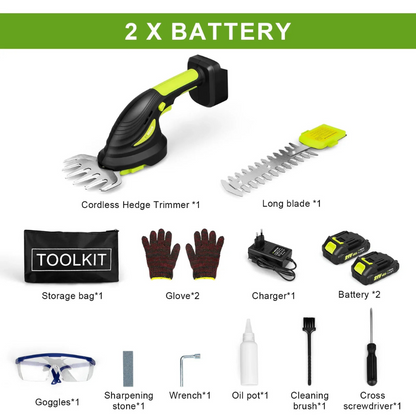 Cordless 2-in-1 Electric Hedge Trimmer 5000spm – Compatible with Makita 18V
