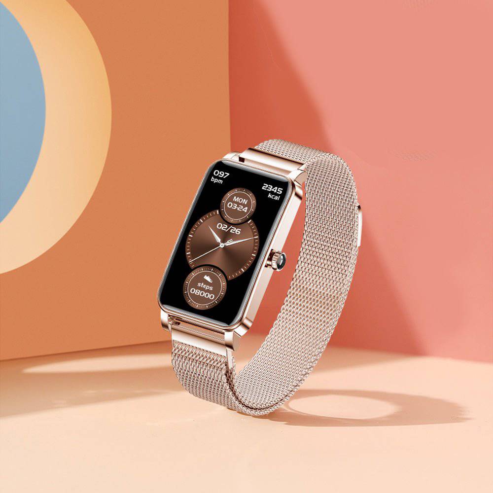 Elegant Women's Smartwatch with Health & Fitness Tracking