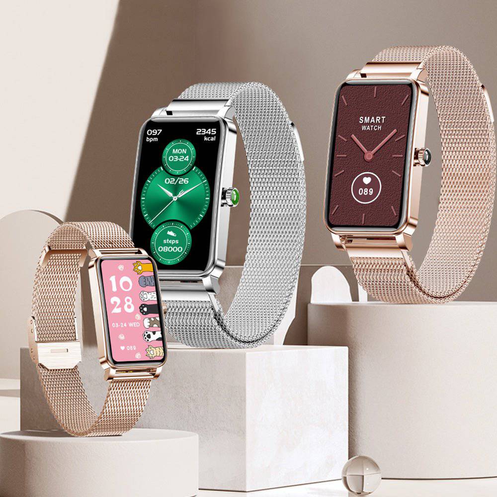 Elegant Women's Smartwatch with Health & Fitness Tracking