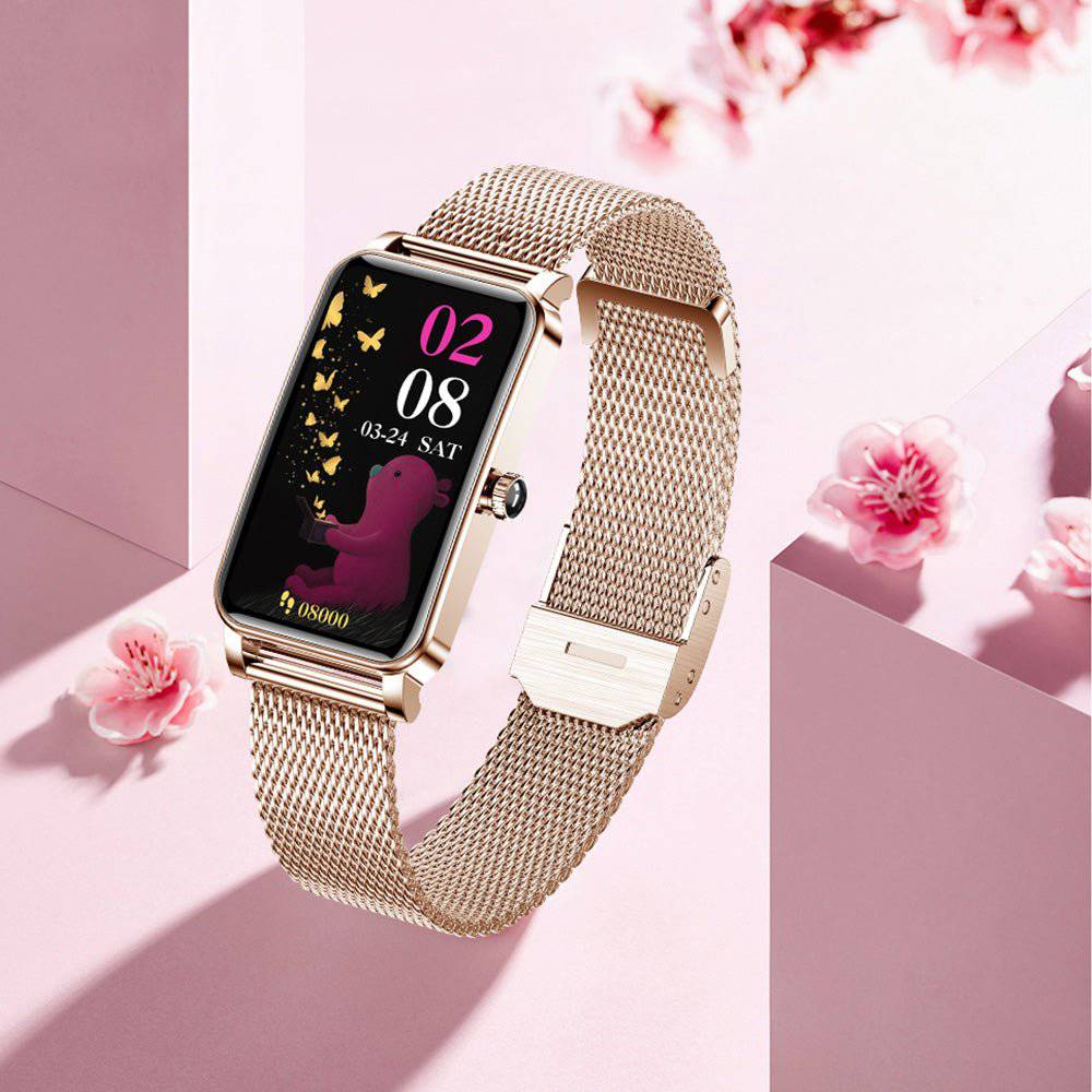 Elegant Women's Smartwatch with Health & Fitness Tracking