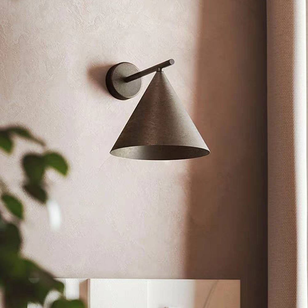 Vintage LED Wall Light – Gold & Black, Waterproof IP65