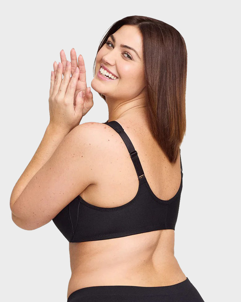 Front Closure Underwire Print Bra