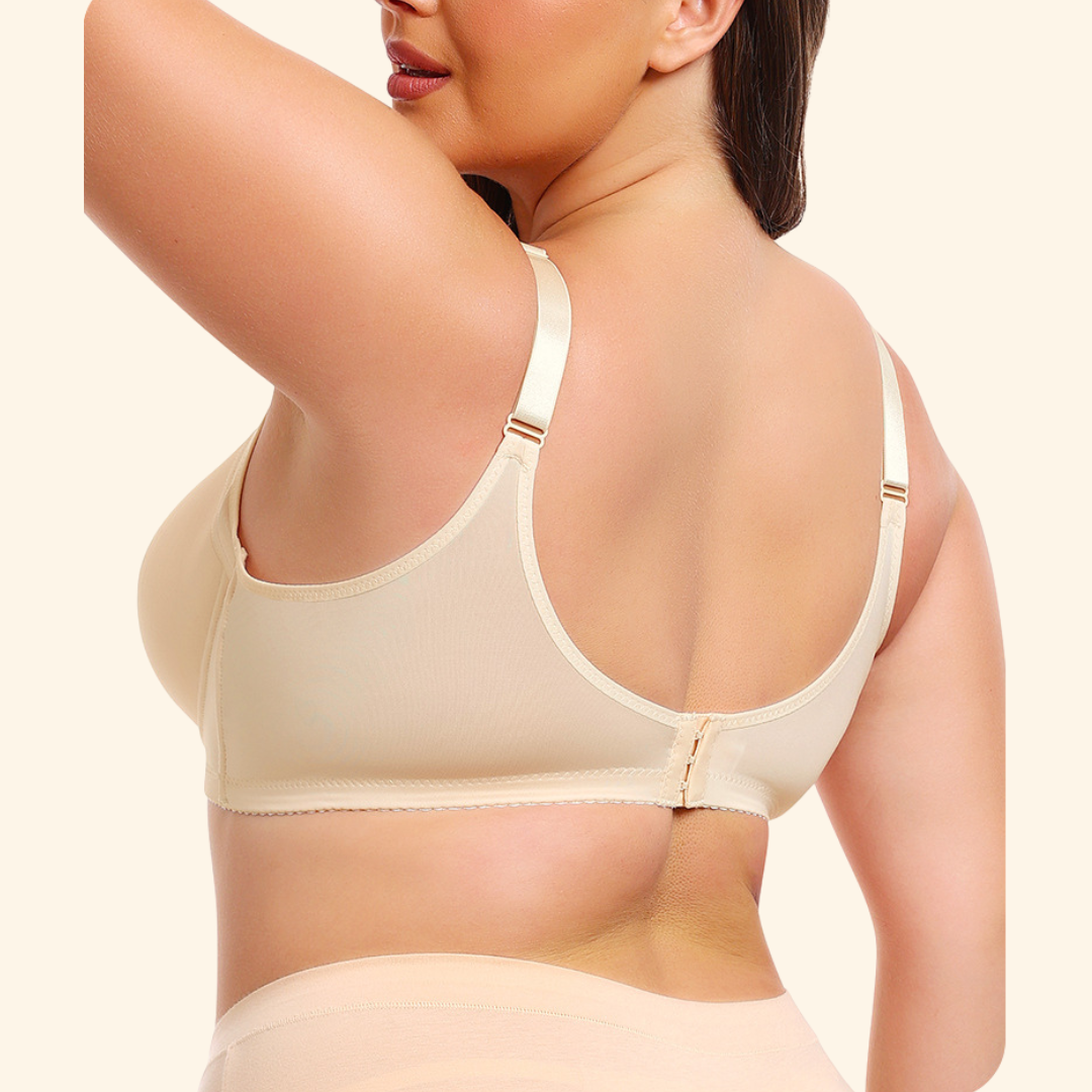 Seamless Smooth Push-Up Shapewear Bra Adjustable & Anti Back and Side Fat