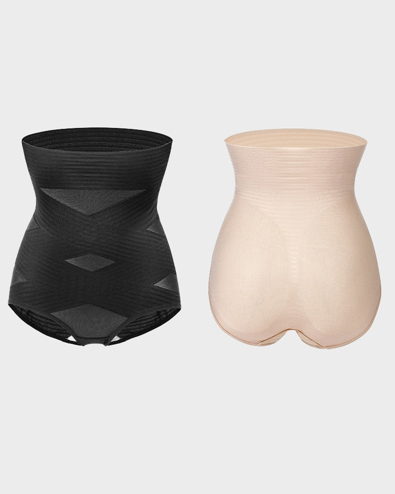 Slim Cross Design High Waist and Hip Lift Body Shapewear