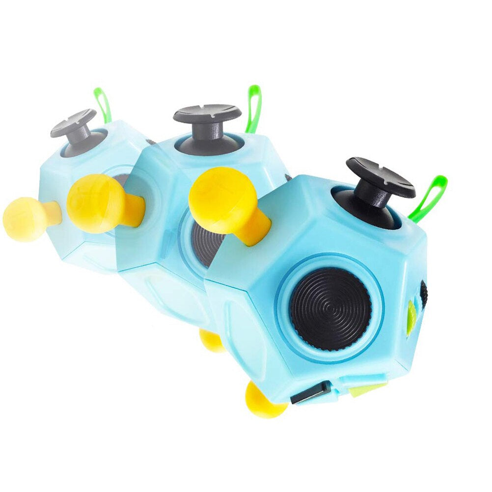 12-Sided Decompression Toy - Stress Relief Sensory Cube