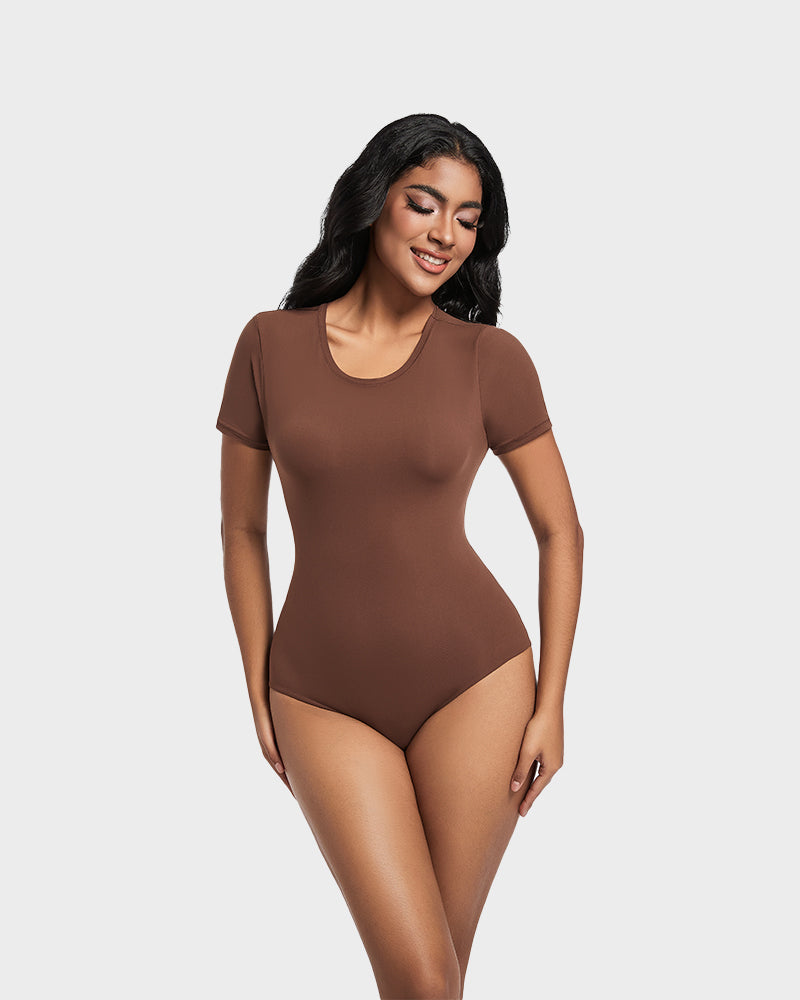 womens bodysuit, round neck bodysuit, t shirt bodysuit, sculpting bodysuit, seamless bodysuit, figure hugging bodysuit, nylon spandex bodysuit, comfy bodysuit, everyday bodysuit, shapewear bodysuit, body shaper, black bodysuit, lace bodysuit, thong shapewear, comfortable bodysuit, supportive bodysuit, stretchable, shaping, slimming, trendy bodysuit, fashion bodysuit, women's clothing