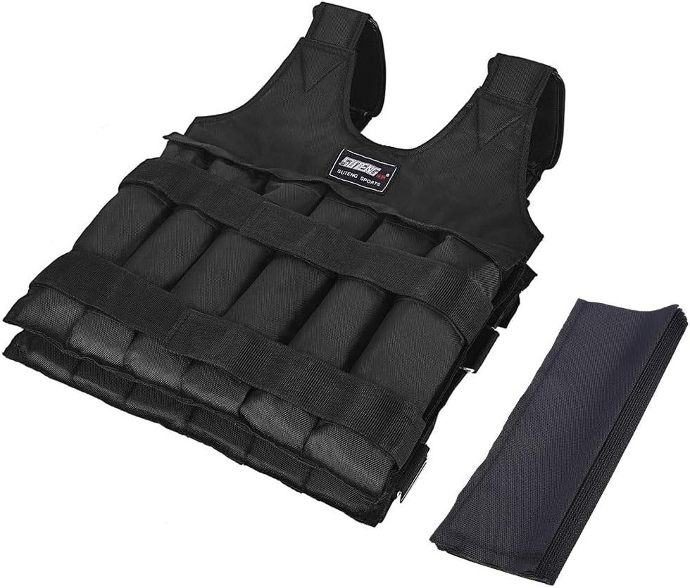 Adjustable Exercise Loading Weight Vest - Up to 65lbs Weighted Vest Adjustable for Exercise