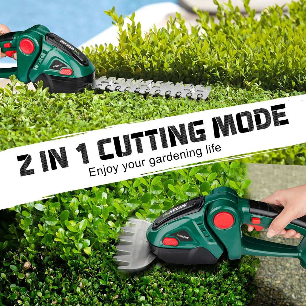 Cordless 2-in-1 Hedge Trimmer – Compatible with Makita 18V