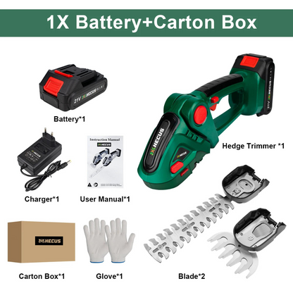 Cordless 2-in-1 Hedge Trimmer – Compatible with Makita 18V