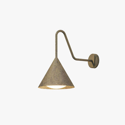 Vintage LED Wall Light – Gold & Black, Waterproof IP65