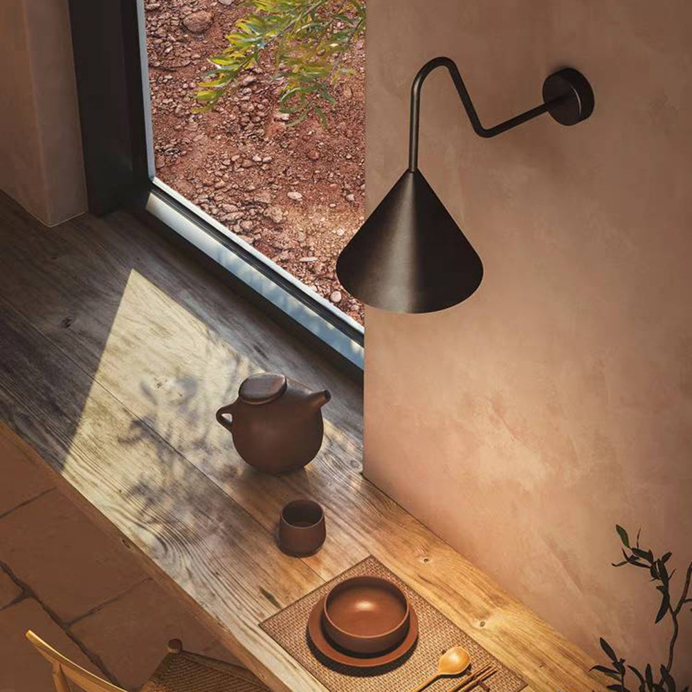 Vintage LED Wall Light – Gold & Black, Waterproof IP65