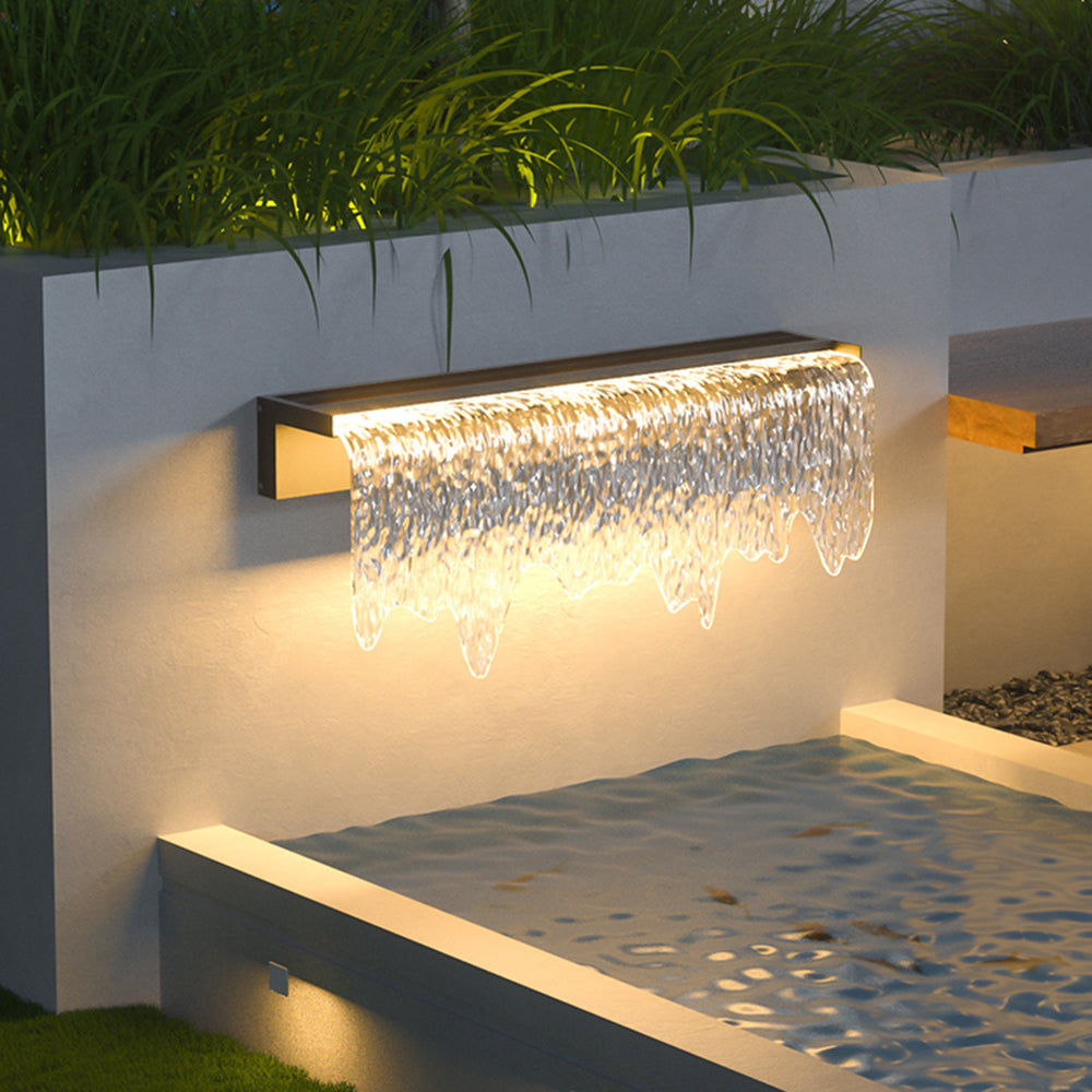 Paul® Solar Wall Light – Textured Water Effect Design for Garden & Terrace