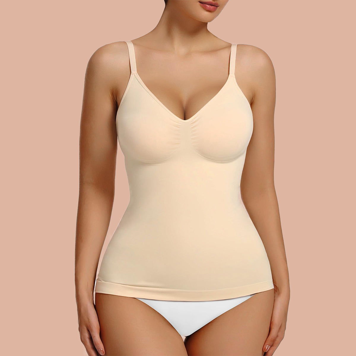 Women's Shaping Tank Top Scoop Neck Seamless Tummy Control Camisole