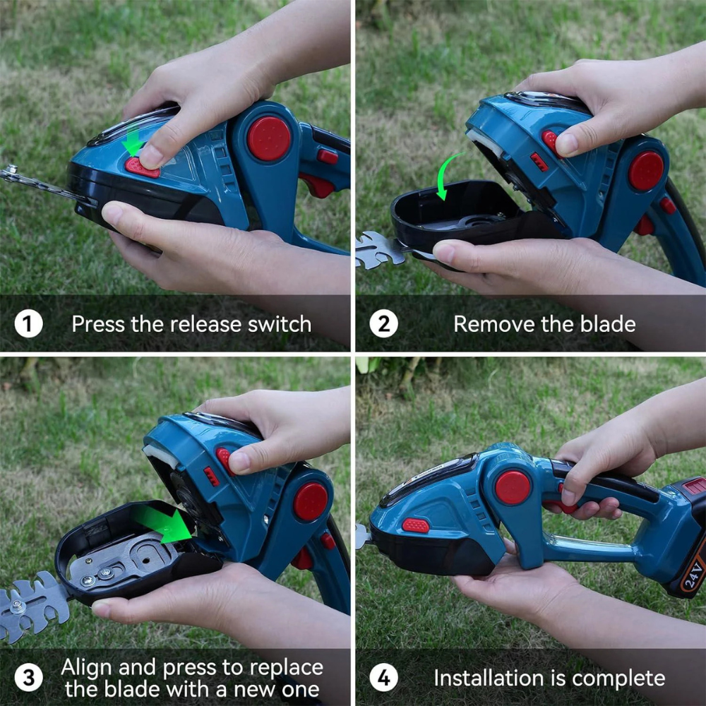 Cordless 2-in-1 Electric Hedge Trimmer