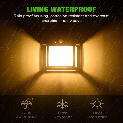 Waterproof Solar LED Wall Light – Smart Outdoor Lighting
