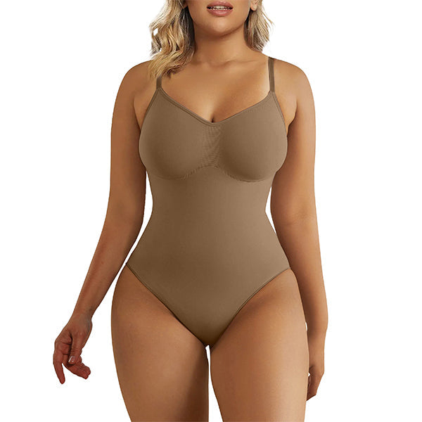Tummy Control Shapewear Adjustable Straps Seamless Thong Body Shaper