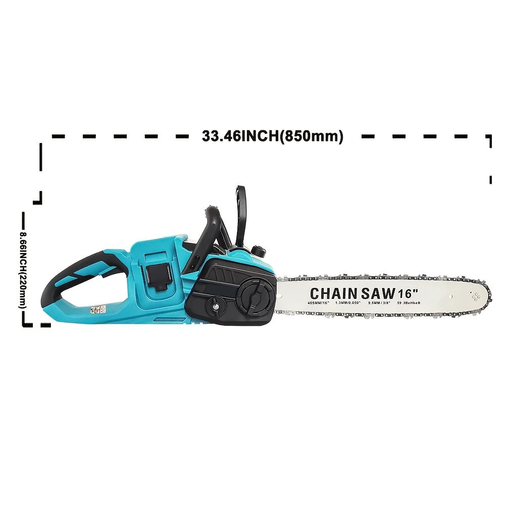 Cordless Chainsaw 16" – 1500W, Compatible with Makita Battery