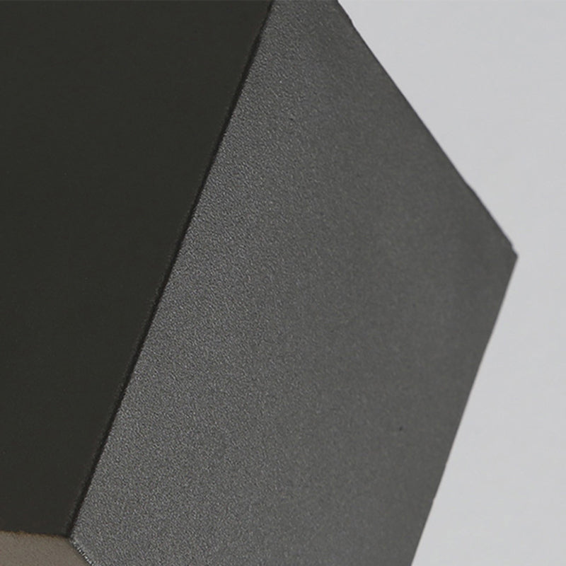 LuxLumina® Outdoor LED Wall Light – Metal & Glass, Rectangular Design