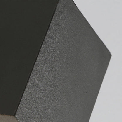 LuxLumina® Outdoor LED Wall Light – Metal & Glass, Rectangular Design