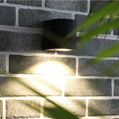 LuxLumina® Outdoor LED Wall Light – Metal & Glass, Rectangular Design
