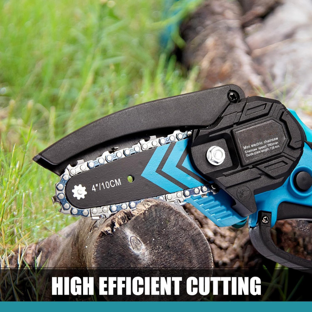 Mini Cordless Chainsaw – For Branches and Firewood Cutting