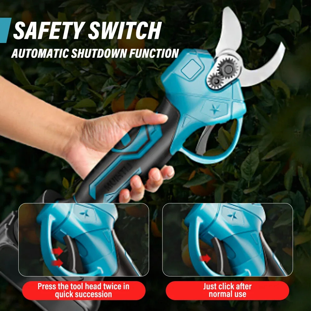 Wireless Electric Pruner 500W – Precise Cutting, Compatible with Makita 18V