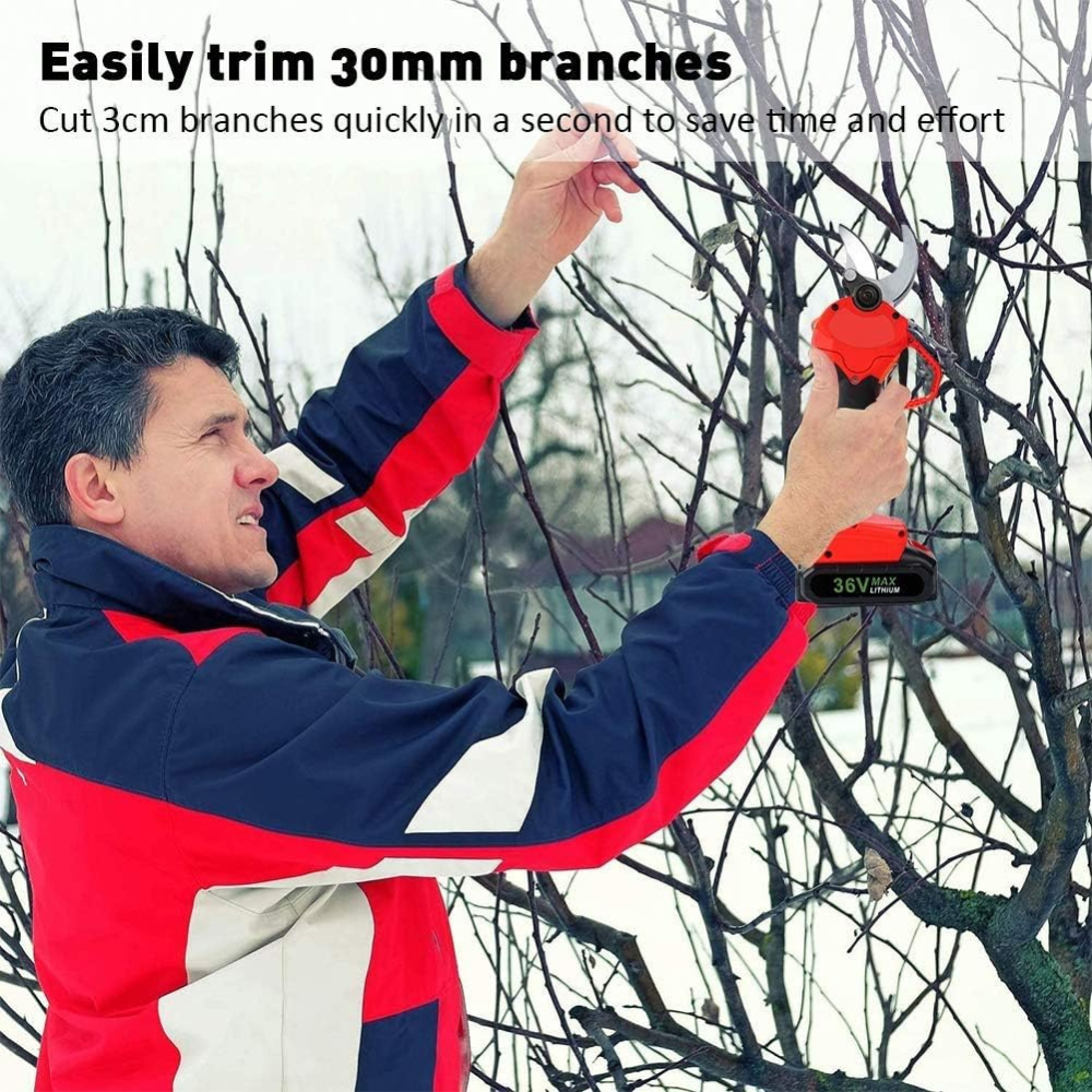 Wireless Electric Pruner 600W – Fast Cutting, SK5 Blades, 5H Battery Life