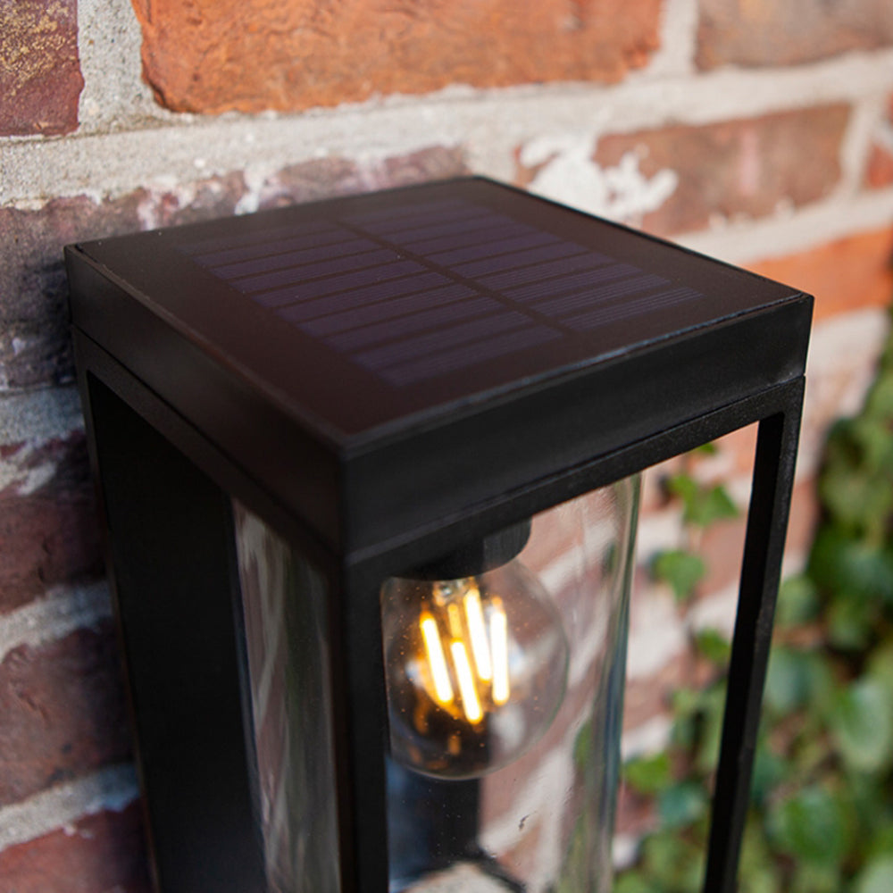 Paul® Solar Wall Light – Modern Glass and Metal Design for Garden & Pathway