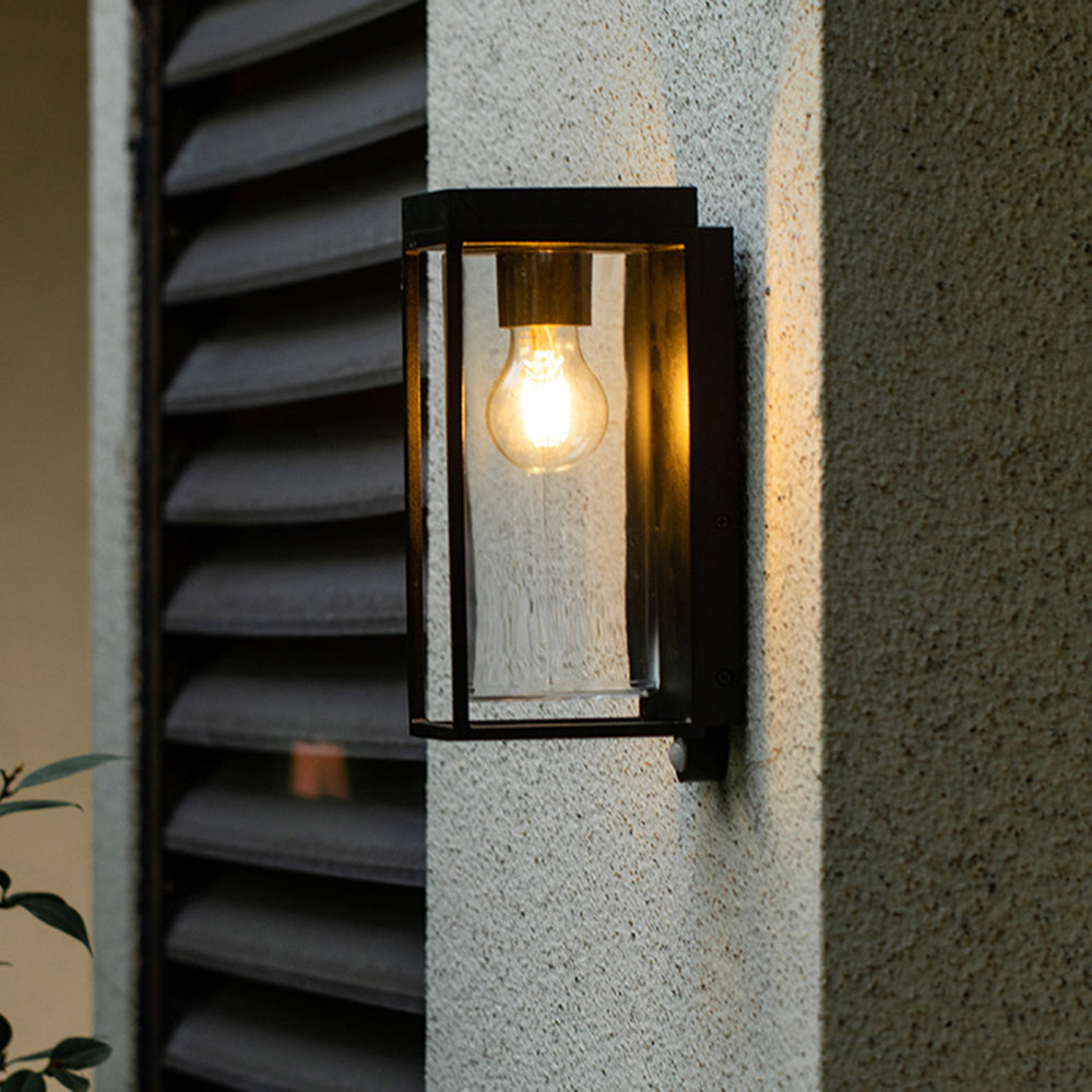 Paul® Solar Wall Light – Modern Glass and Metal Design for Garden & Pathway