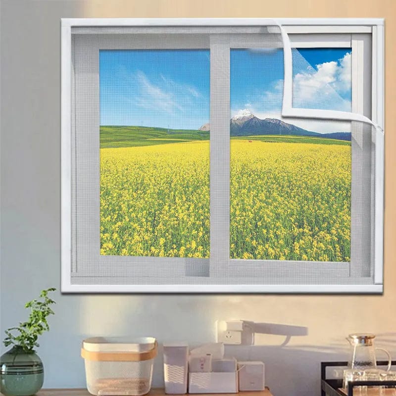 This adhesive insect screen offers reliable defense against pests. Designed as a window mosquito net, it fits seamlessly on any frame. The adhesive insect screen features a breathable fly screen mesh, making it perfect for year-round use as a secure window mosquito net.