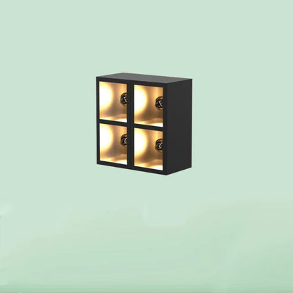 LumaSquare® Outdoor Wall Light – Cubic Metal & Glass Design