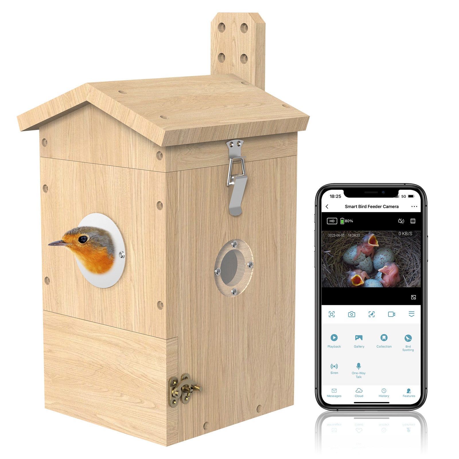 Provide a warm and stylish retreat for birds with this birdhouse house. Made with high-quality materials, it fits perfectly with your hummingbird bird feeder, creating a bird-friendly space. This durable birdhouse is great for attracting nesting birds to your garden!

