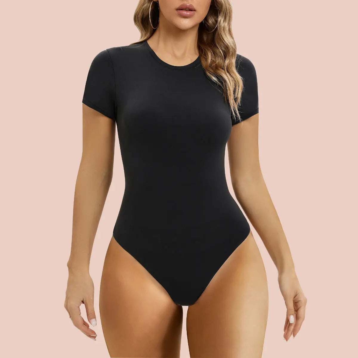 bodysuit, short sleeve bodysuit, t shirt bodysuit, crew neck bodysuit, form fitting bodysuit, women's bodysuit, layering bodysuit, everyday bodysuit, soft bodysuit, women's short sleeve crew neck bodysuit, comfortable form fitting soft bodysuit, casual everyday layering women's t shirt bodysuit, essential women's short sleeve layering bodysuit