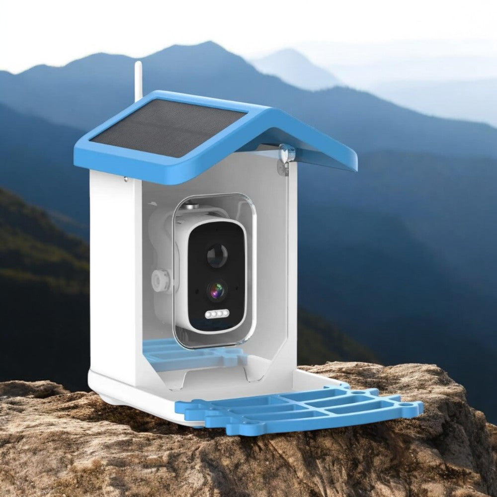 Connected Bird Feeder with HD Camera 2.5K – Solar, WiFi/4G, Night Vision
