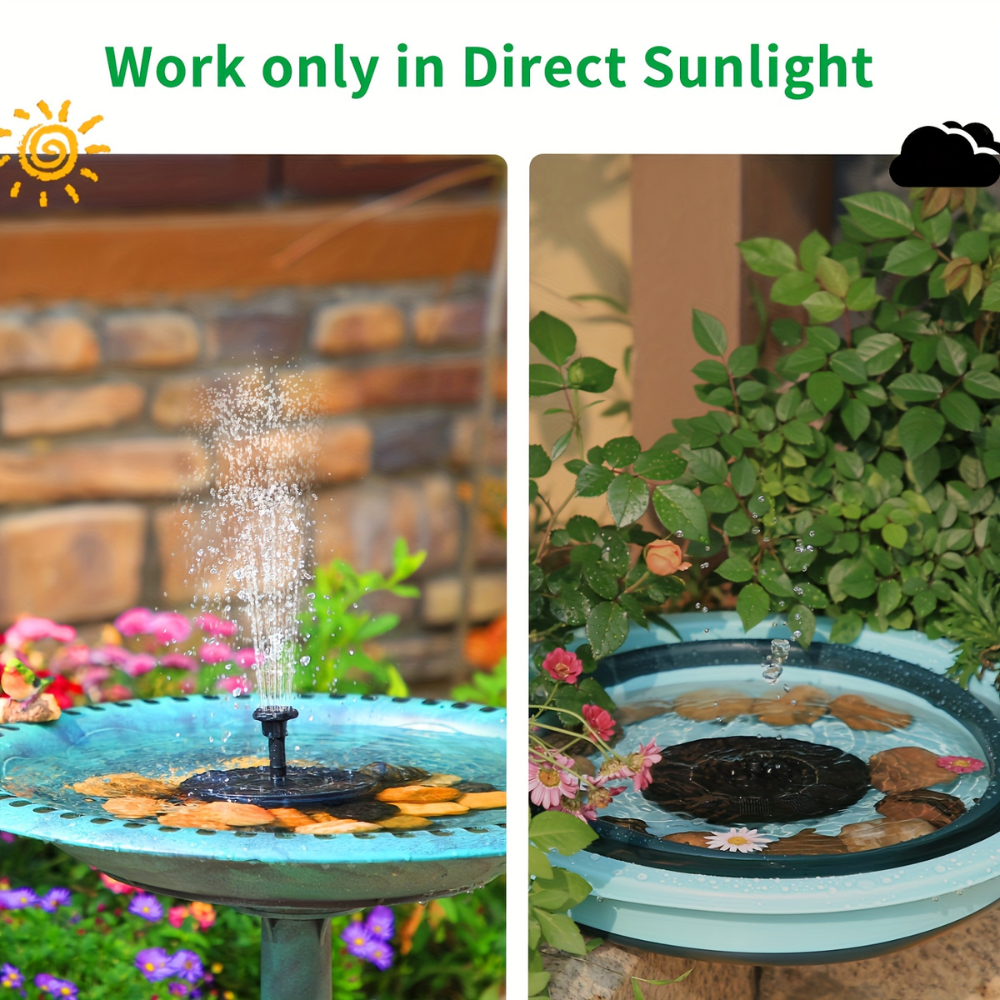 Floating Solar Fountain – Eco-friendly Pump for Garden & Pond