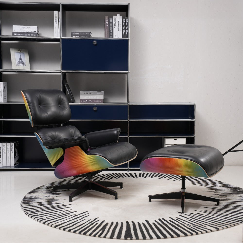 eames inspired chair, modern lounge chair, colorful furniture, designer recliner chair, high quality lounge chair, luxury swivel chair, ergonomic lounge chair, mid century lounge chair, modern chaise lounge chair, modern arm chair, stylish designer recliner, contemporary swivel seating, fashionable ergonomic furniture, vibrant luxury armchair, elegant mid century furniture, chic modern seating