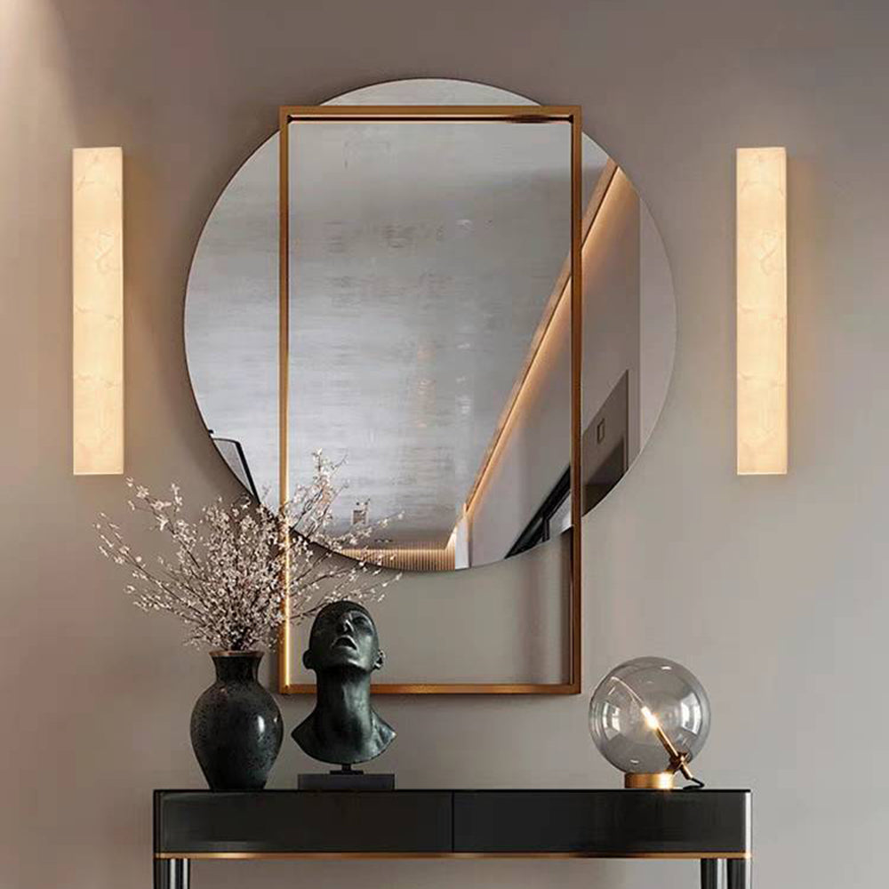 Rectangular Solar LED Wall Light – Modern Waterproof Outdoor Design