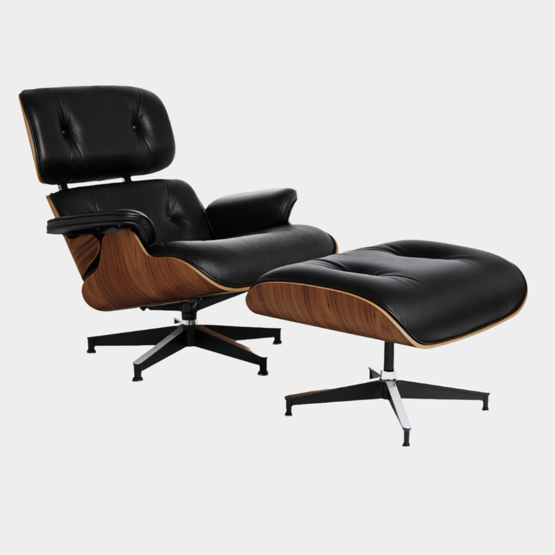 ergonomic lounge chair, iconic chair design, leather armchair with ottoman, designer lounge chair, luxury lounge furniture, tall lounge chair, premium wood furniture, comfortable reading chair, lounge chair, leather chair, reading chair, armchair