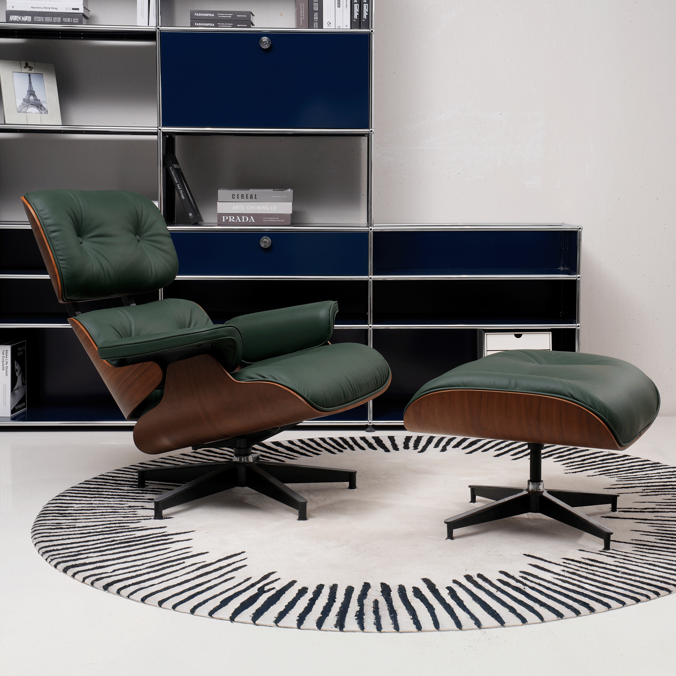 green leather lounge chair, ergonomic lounge chair, designer lounge chair, swivel lounge chair, luxury leather chair, mid century lounge chair, mid century modern lounge chair, mid century modern leather chair, mid century leather chair, leather swivel lounge chair, modern swivel lounge chair