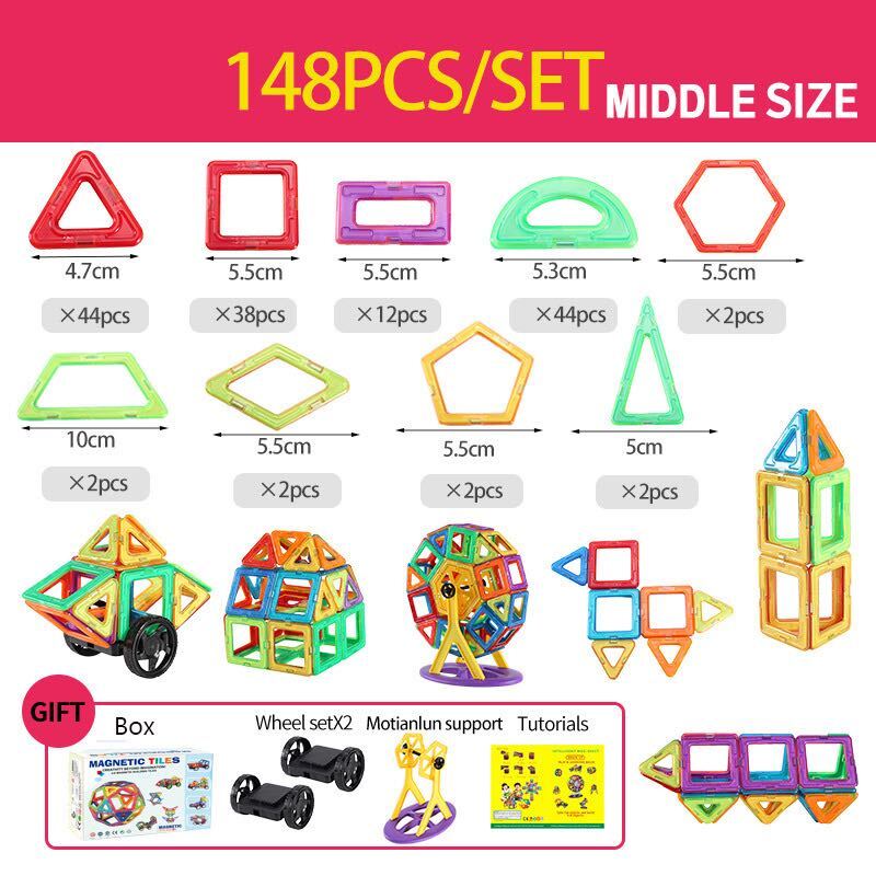 Magnet Building Blocks - Develop Your Own Creativity - Magnetic Tiles