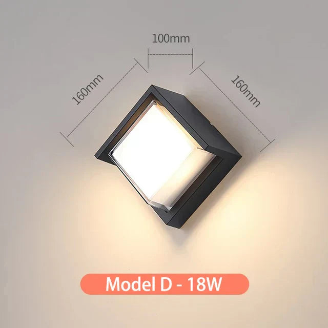 LumiGlo® Outdoor Wall Light – Modern Design, IP65 Waterproof