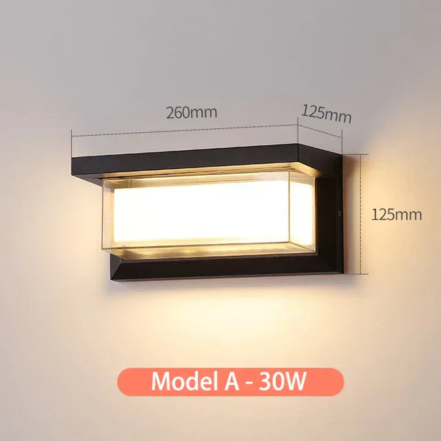 LumiGlo® Outdoor Wall Light – Modern Design, IP65 Waterproof