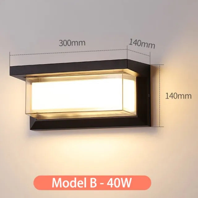 LumiGlo® Outdoor Wall Light – Modern Design, IP65 Waterproof