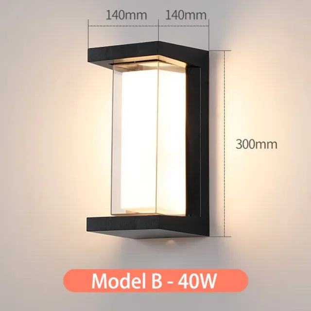 LumiGlo® Outdoor Wall Light – Modern Design, IP65 Waterproof