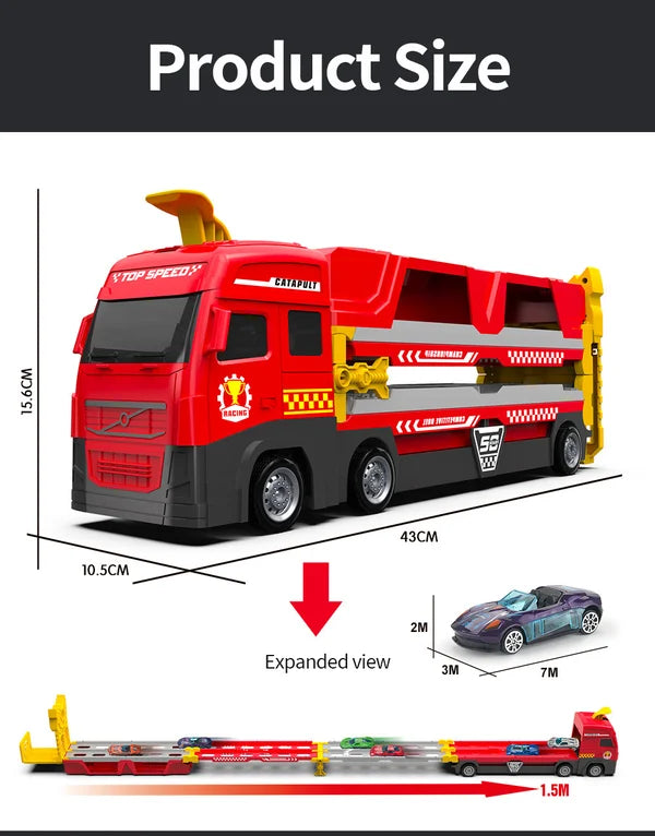MegaTruck - Mega Hauler Truck with Launching Race Track