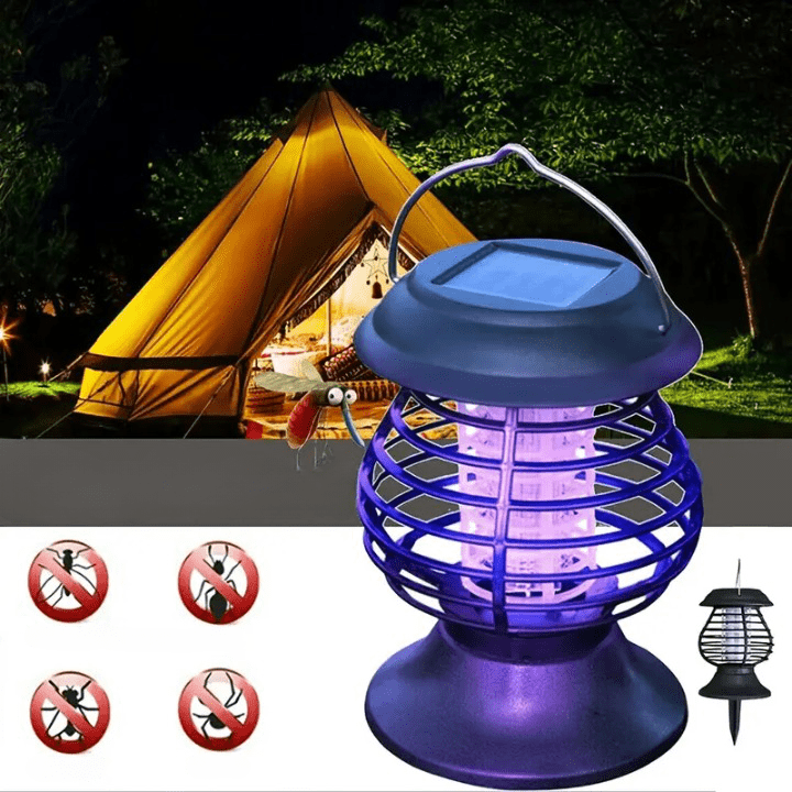 solar mosquito lamp, mosquito killer lamp, solar bug zapper, solar insect killer, solar mosquito zapper, solar powered bug zapper, outdoor mosquito killer, solar UV mosquito lamp, solar garden bug zapper, mosquito lamp with solar panel, solar pest control lamp, waterproof solar bug zapper, eco-friendly mosquito lamp, solar bug light, solar powered mosquito trap, lampe anti-moustique solaire, tue-moustique solaire, destructeur d'insectes solaire, lampe UV solaire anti-insectes, piège à moustiques solaire, la