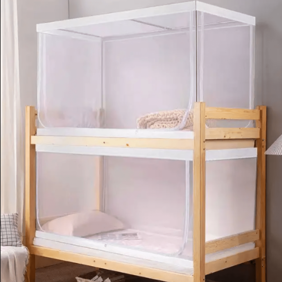 This mosquito net for bed is crafted for elegance and practicality. The dome mosquito net structure offers 360° mosquito protection net coverage while looking great. Choose this elegant mosquito net and sleep soundly under a secure mosquito net for bed that combines function with style.