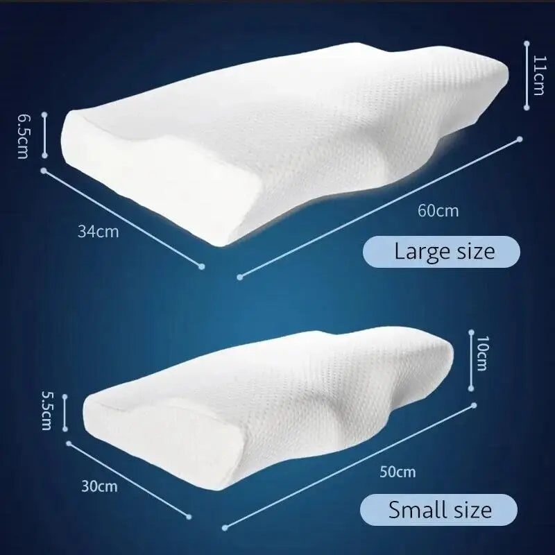 Cervical Memory Foam Neck Pillow for Neck Pain Relief – Orthopedic Support with Cooling Design and Slow Rebound Comfort
