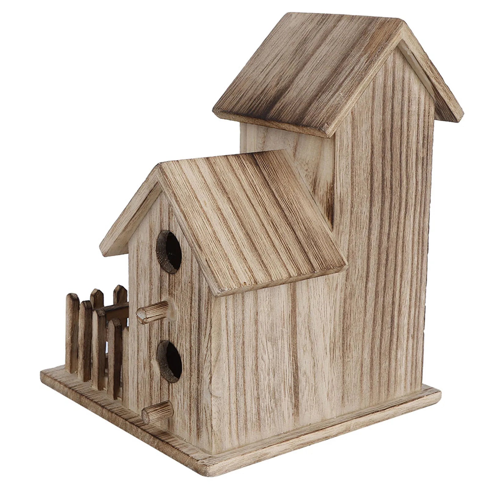 Wooden Birdhouse – Natural Outdoor Shelter