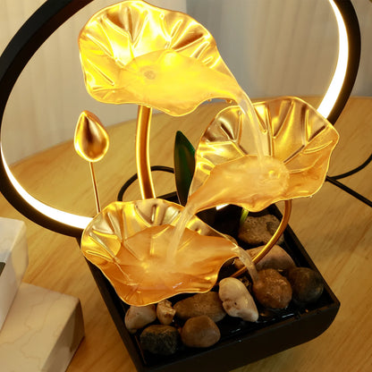 USB Fountain 62 – LED Relaxing Cascade & Natural Rocks